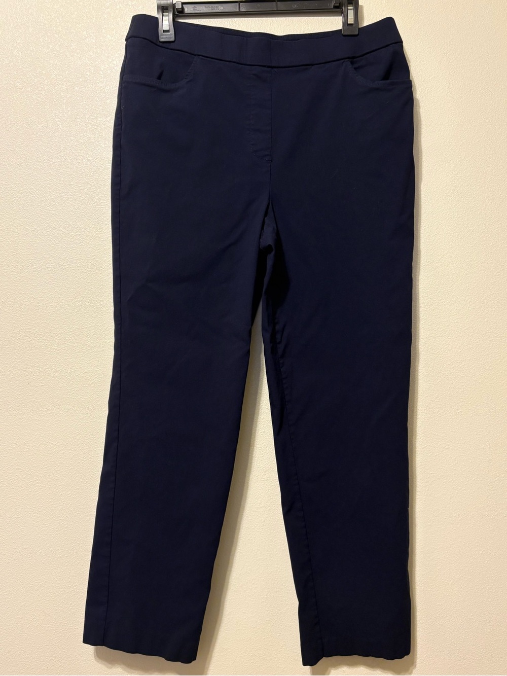 Alfred Dunner women’s Navy Blue Stretch Pull-On Pants